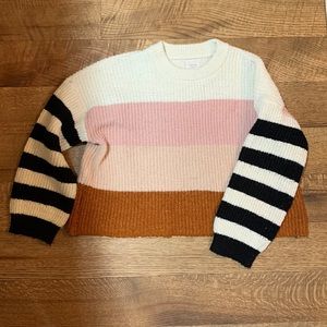 Roolee Color Block Womens Sweater